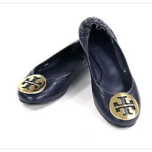 Tory Burch Navy Blue REVA FLATS